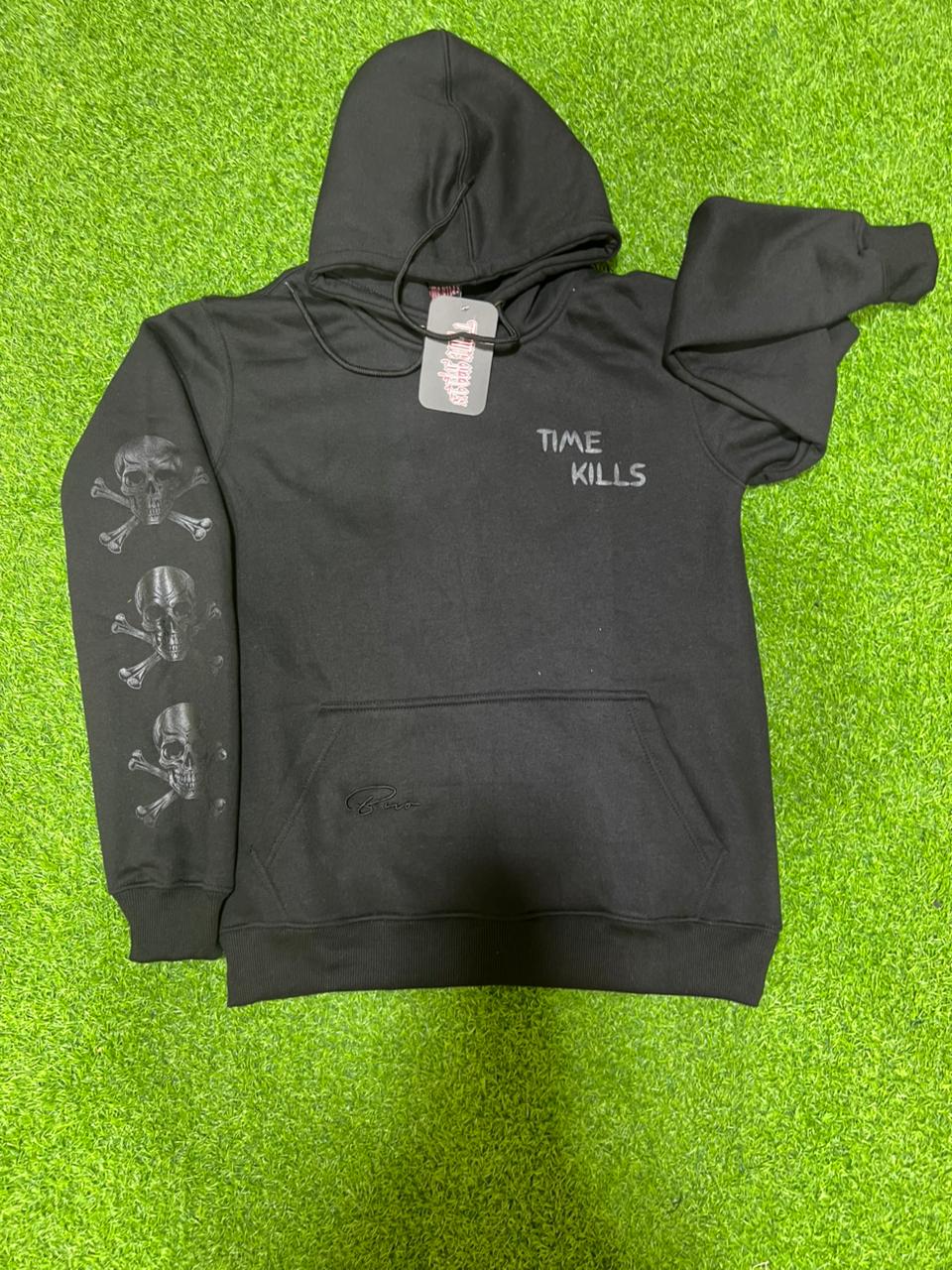 Time Kills " Skull " PullOver